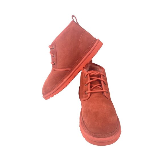 UGG Men\'s Neumel Boot Orange Clementine Suede Chukka Lace Up 3236 Size 10 NO BOX main image 2